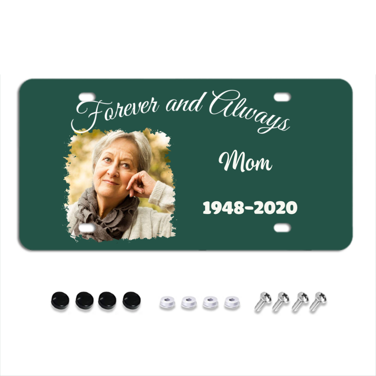 Upload photo, In Loving Memory of, Always In My Heart Personalized License Plates