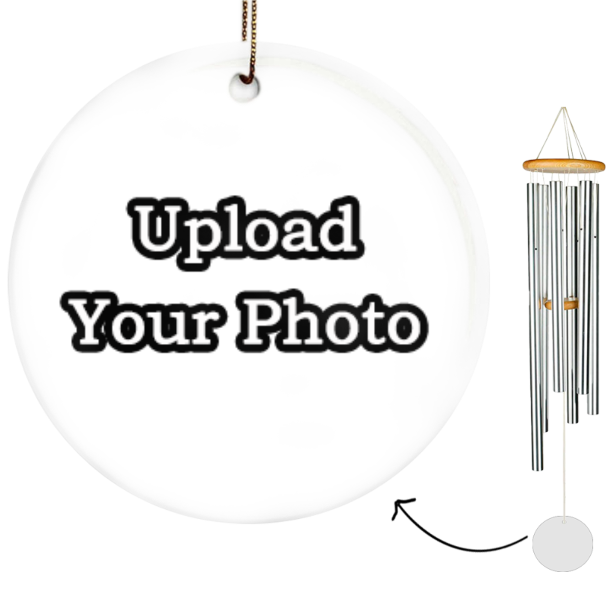 Custom Photo, Personalized Photo Wind Chime