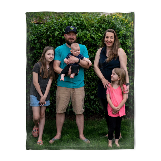 Custom Photo, Personalized Photo Fleece Blanket