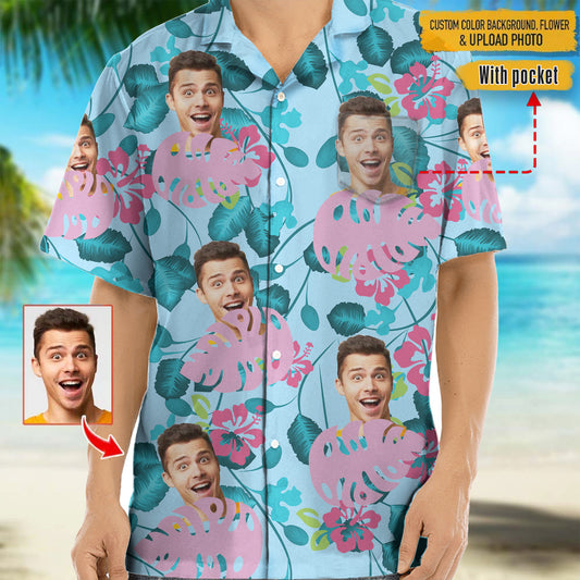 Personalized Photo Upload Hawaiian Shirts-Summer Gift