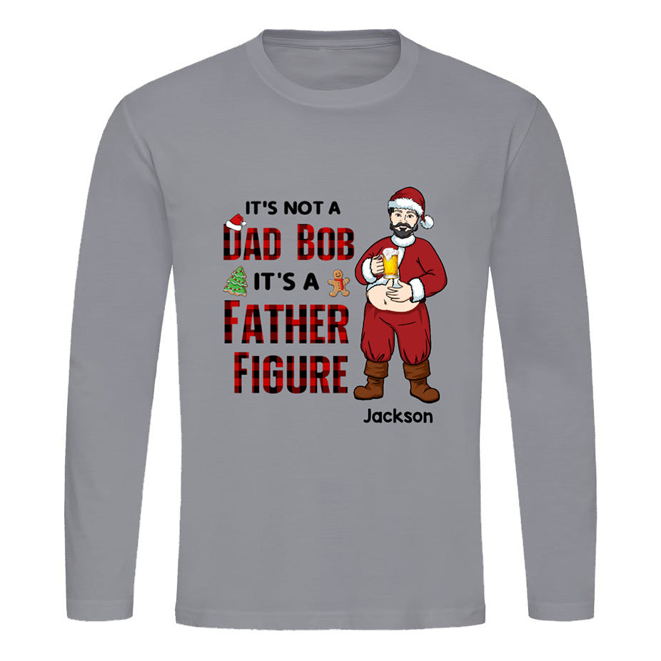Working On My Santa Body Christmas Grandpa Dad Personalized Long Sleeve Shirt