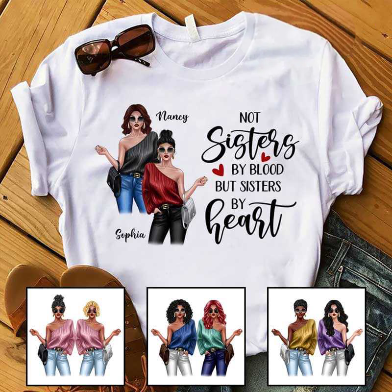 Standing Fashion Besties Friends Personalized Shirt