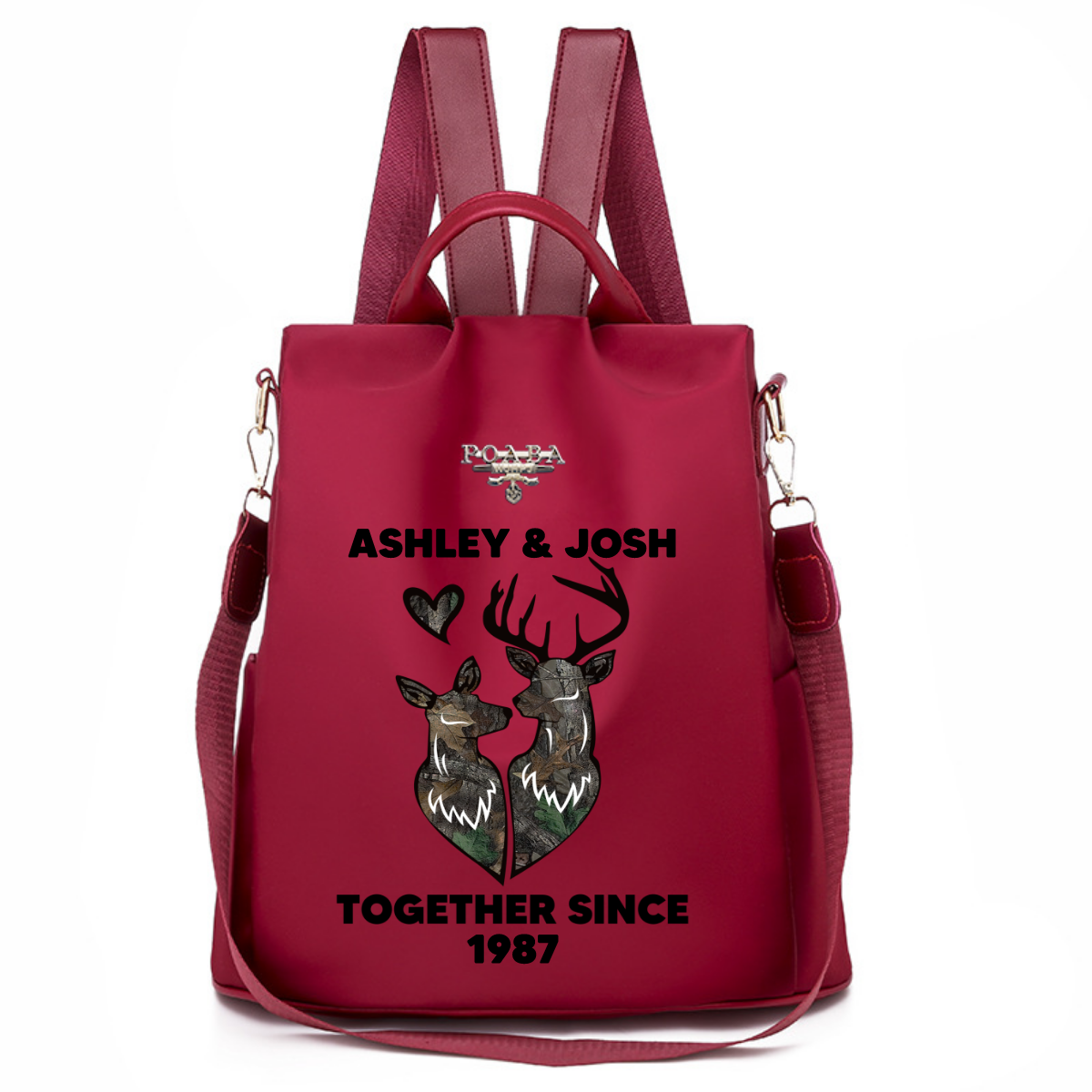 Hunting Couple Together Since Personalized Backpack