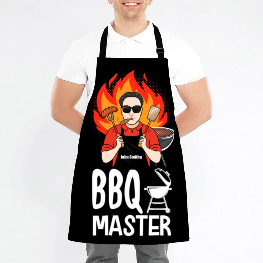 BBQ Funny Personalized Apron (with pocket)