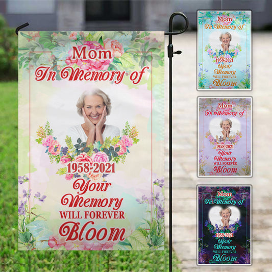 In Memory Of Personalized Photo Memorial Garden & House Flag