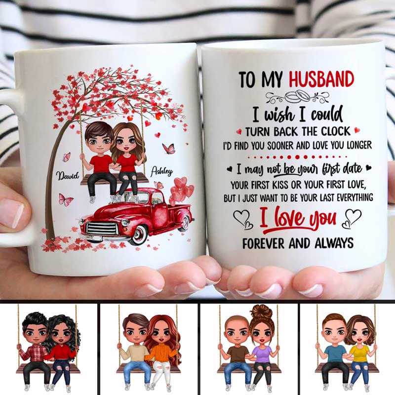 Turn Back The Clock Valentine Gift For Him For Her Personalized Mug