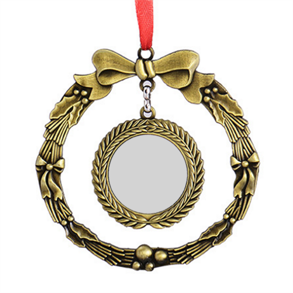 Baby First Christmas Front View Zinc Alloy Ornaments