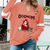 Dog Mom Red Patterned Personalized Women’s Long Sleeve Tops