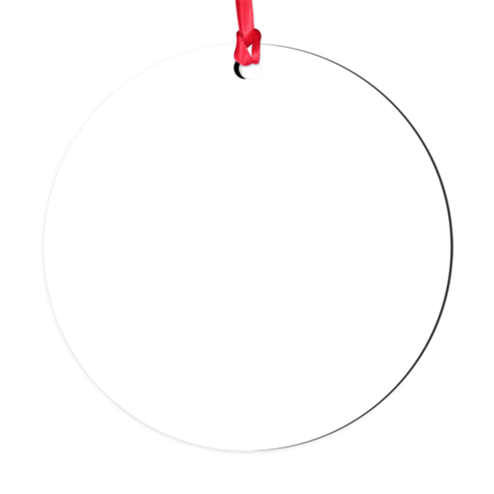 Cardinals Rope Wreath Memorial Personalized Circle Ornament