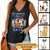 Never Have Too Many Cats Cartoon Sitting Cat Personalized Tank Tops V Neck Casual Flowy Sleeveless