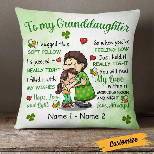 Personalized Patrick's Day Mom Grandma Pillow