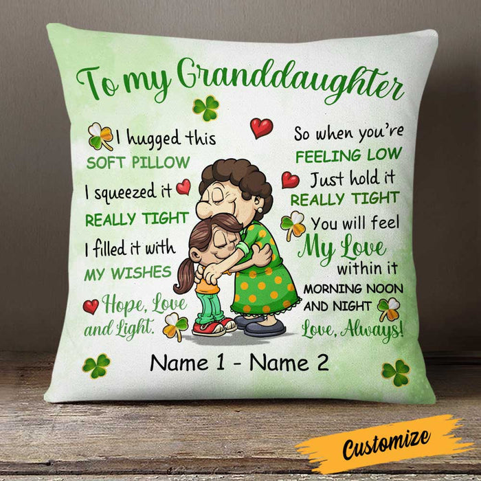 Personalized Patrick's Day Mom Grandma Pillow