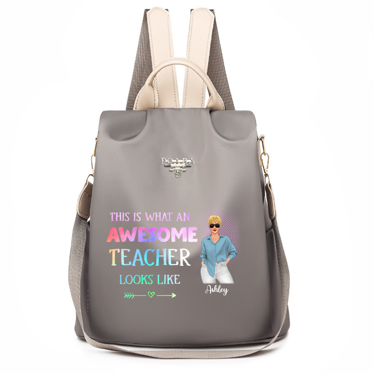 What An Awesome Teacher Look Like Back To School Personalized Backpack