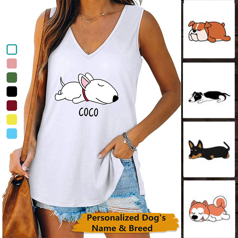 Personalized Dog's Name & Breed Tank Top & Classic Tee No.YDOG07M