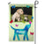 犬のフラッター – パーソナライズされた写真と名前 – 庭の旗と家の旗