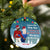 Christmas Couple Only One I Want To Annoy For The Rest Of My Life - Personalized Custom Circle Ceramic Ornament
