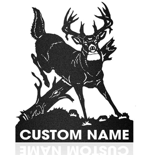 Triple Threat  Custom name Custom Metal Hunting Sign-Personalized Hunting Gifts-Hunter Gifts-Gift for Him