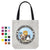 Personal Stalker Peeking Dog Cat Circle Personalized Canvas Bag