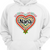 Christmas Rainbow Heart Mom Grandma Personalized Hoodie Sweatshirt