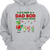 Christmas Dad Bod Dinosaurs Personalized Hoodie Sweatshirt