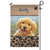 Dog Paws & Burlap – Personalized Photo & Name – Garden Flag & House Flag