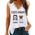 Dog Mom Peeking Dog Floral Patterned Personalized Women Tank Top V Neck Lace