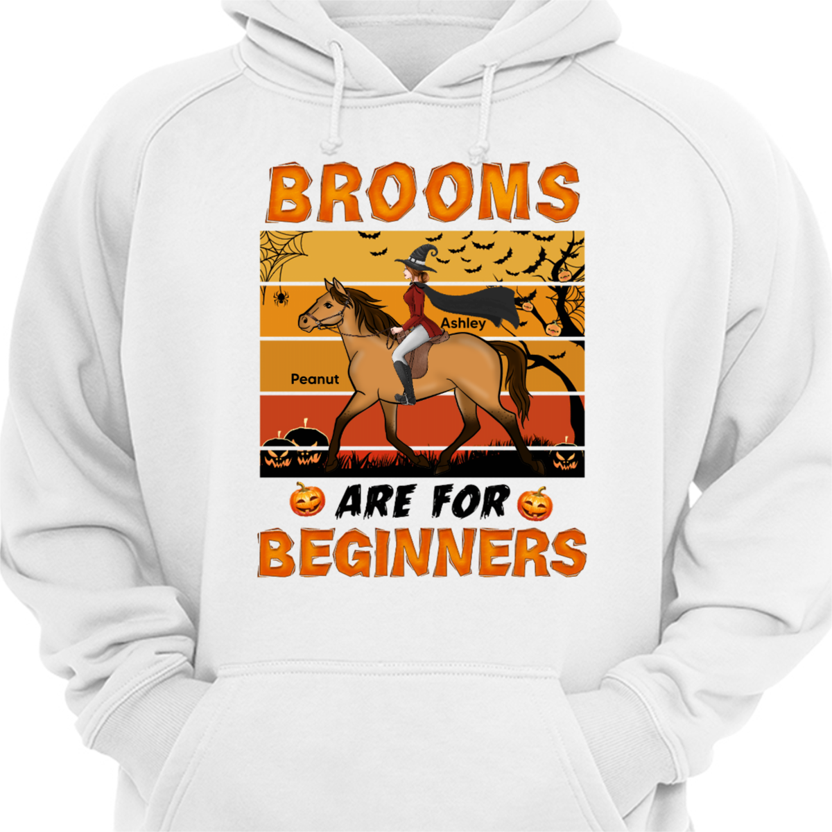 Brooms Are For Beginners Horse Personalized Hoodie Sweatshirt