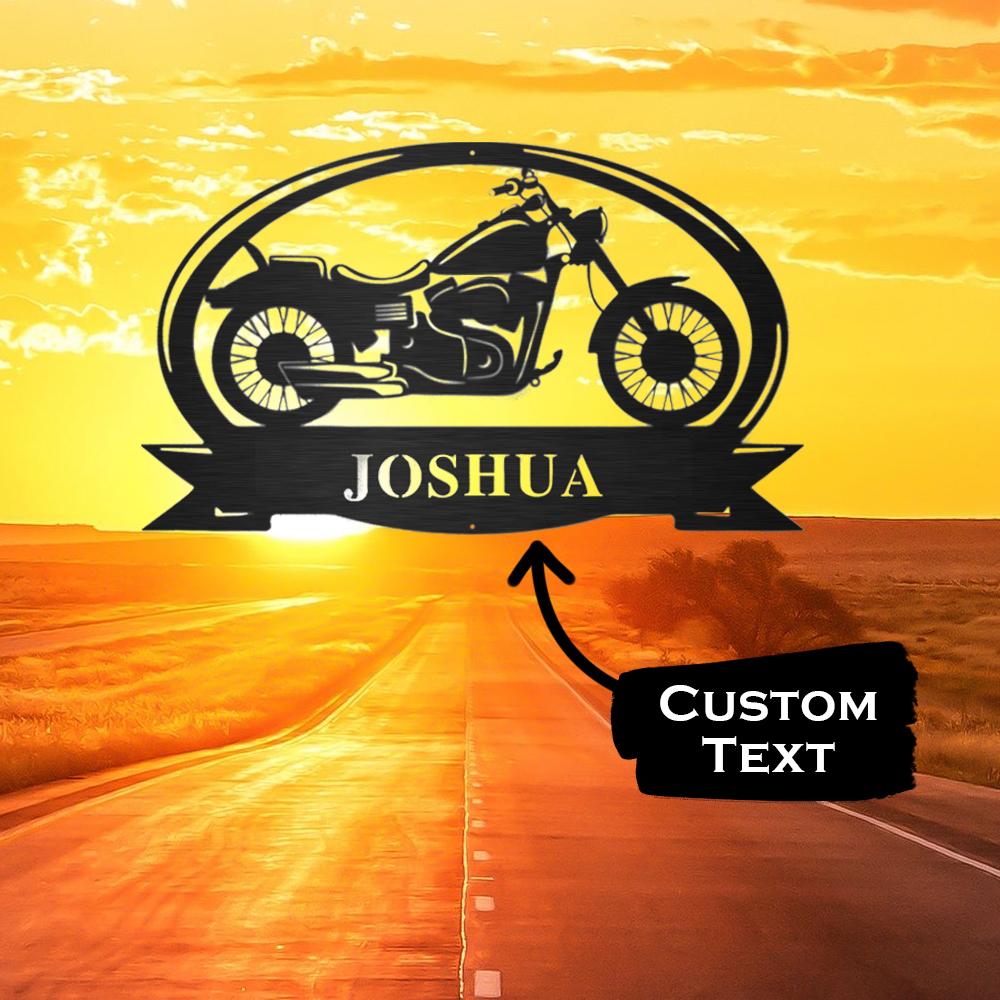 Personal Biker Sign、Motorcycle Garage、CustomMetal ウォールアート、装飾