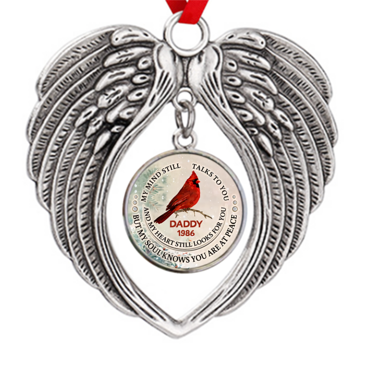 Still Looks For You Cardinal Memorial Family Zinc Alloy Ornaments