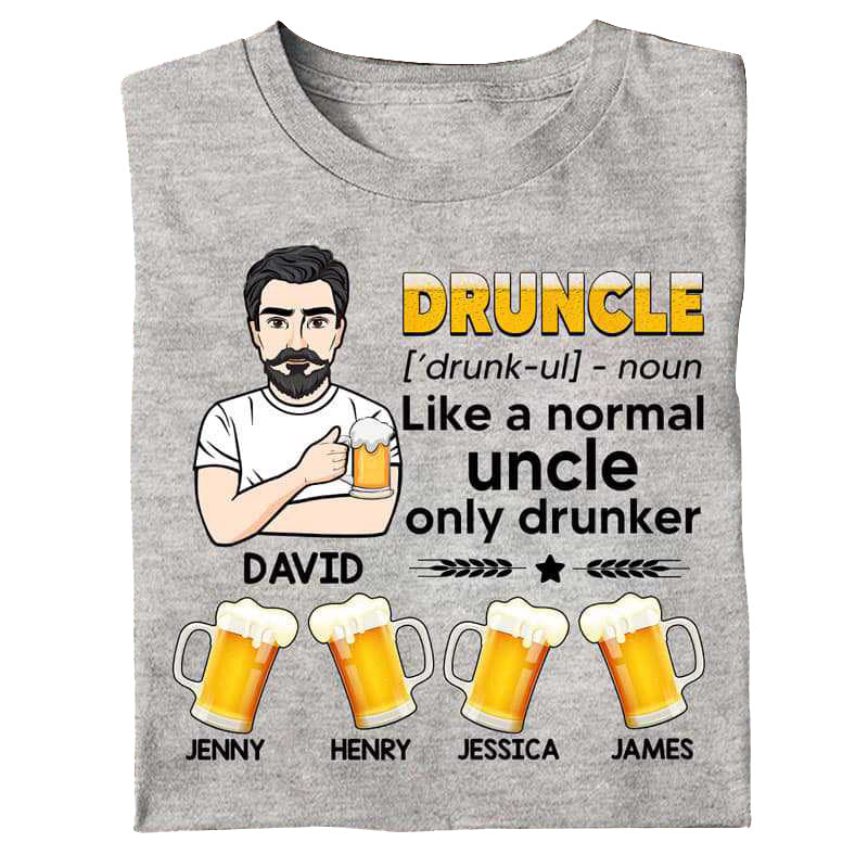 Druncle And Kids Personalized Shirt