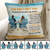 The Day I Met You Back View Couple Beach Landscape Personalized Pillow