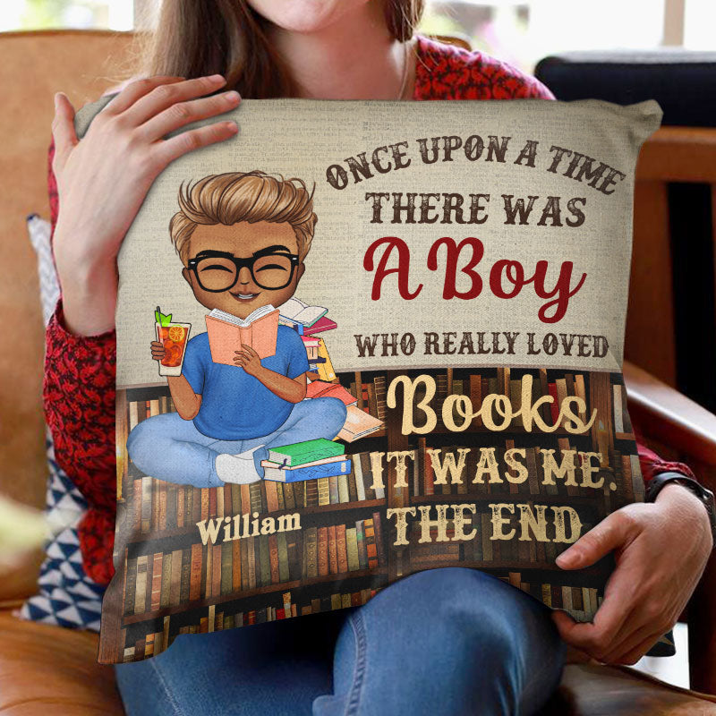 Just A Girl Who Loves Books Reading - Reading Gift - Personalized Custom Pillow