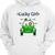Doll Girl And Dogs In Car Lucky Girl St. Patrick‘s Day Irish Personalized Hoodie Sweatshirt