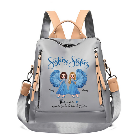 Sisters Sisters Doll Besties Christmas Personalized Backpack