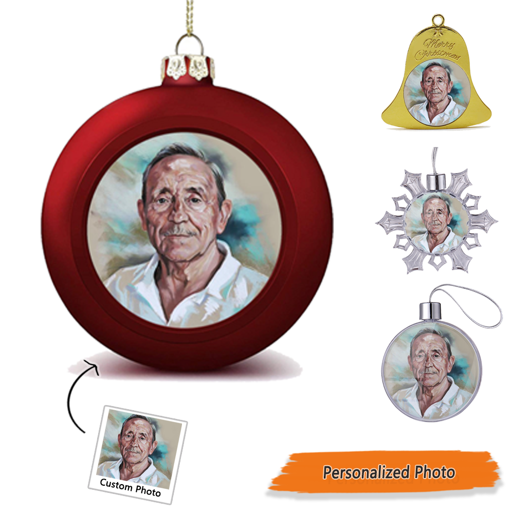 Custom Photo Personalized Photo Ball Ornaments