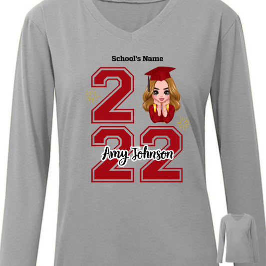 Graduation Girl Boy 2022 Long Sleeve Shirt