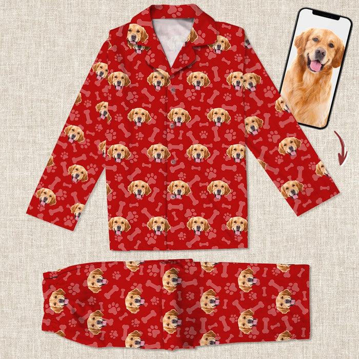 Personalized Pajamas With Dog Cat Photo Christmas Gift
