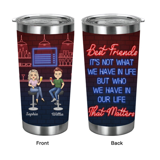 Here's To Another Year Of Bonding Over Alcohol Best Friends - Bestie BFF Gift - Personalized Custom Tumbler