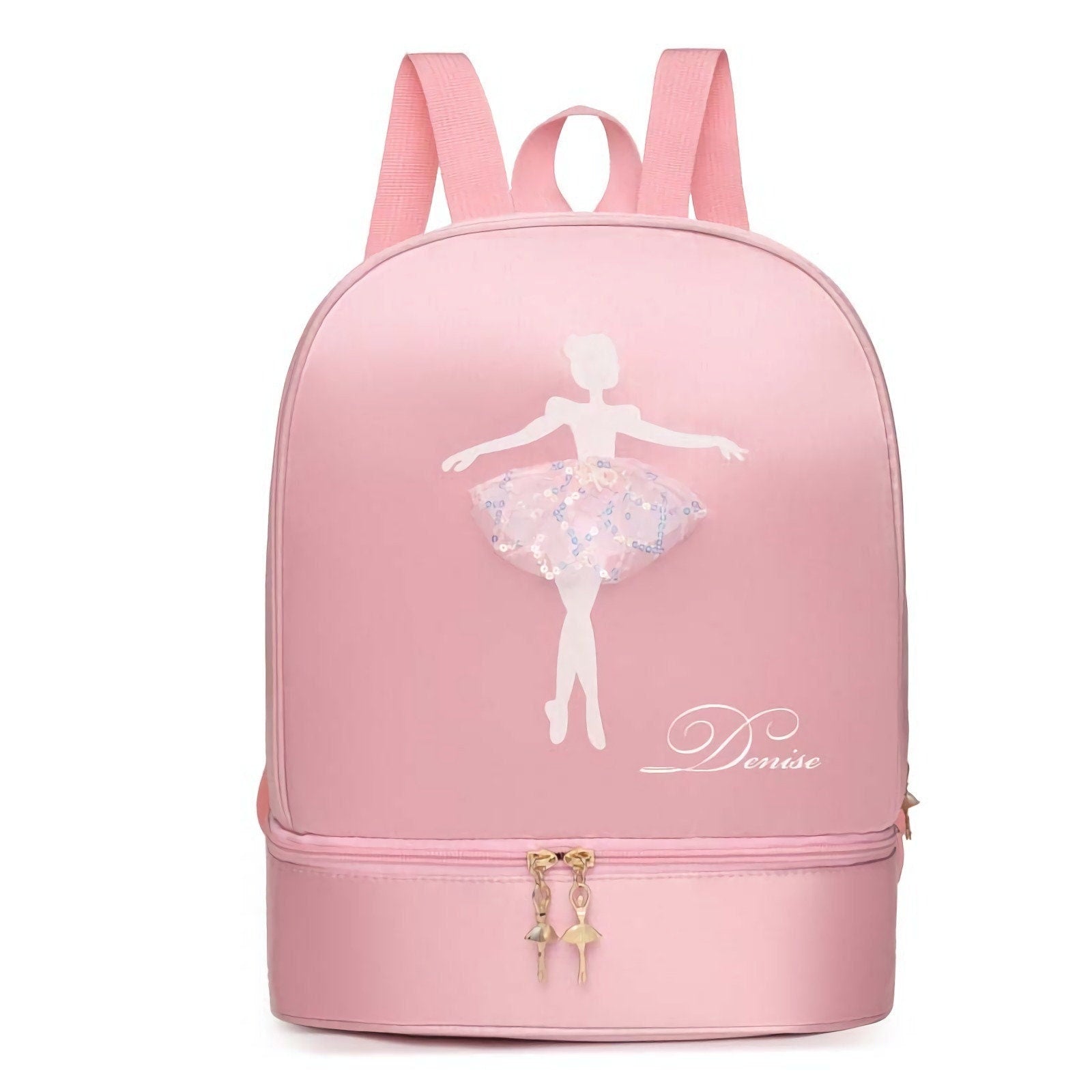 Dance Bags | Toddler Personalized Name Ballet Backpacks with Shoe Compartment | Gifts For Girl
