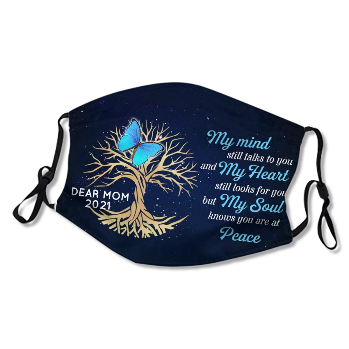 Butterflies Tree My Mind Still Talks To You Personalized Masks