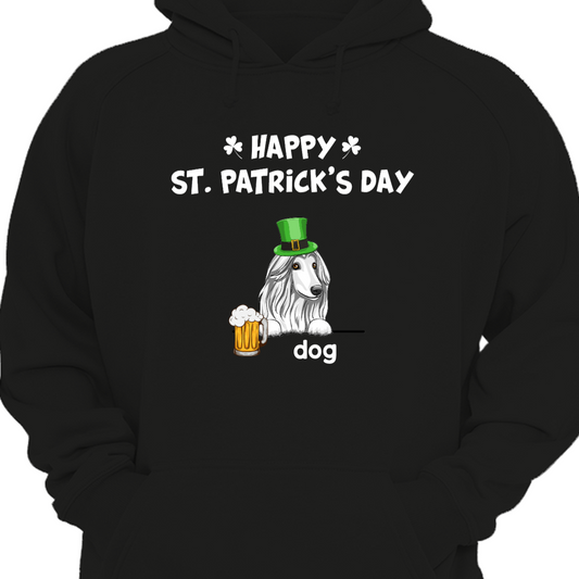 St. Patrick's Peeking Dogs With Beer Hoodie Sweatshirt