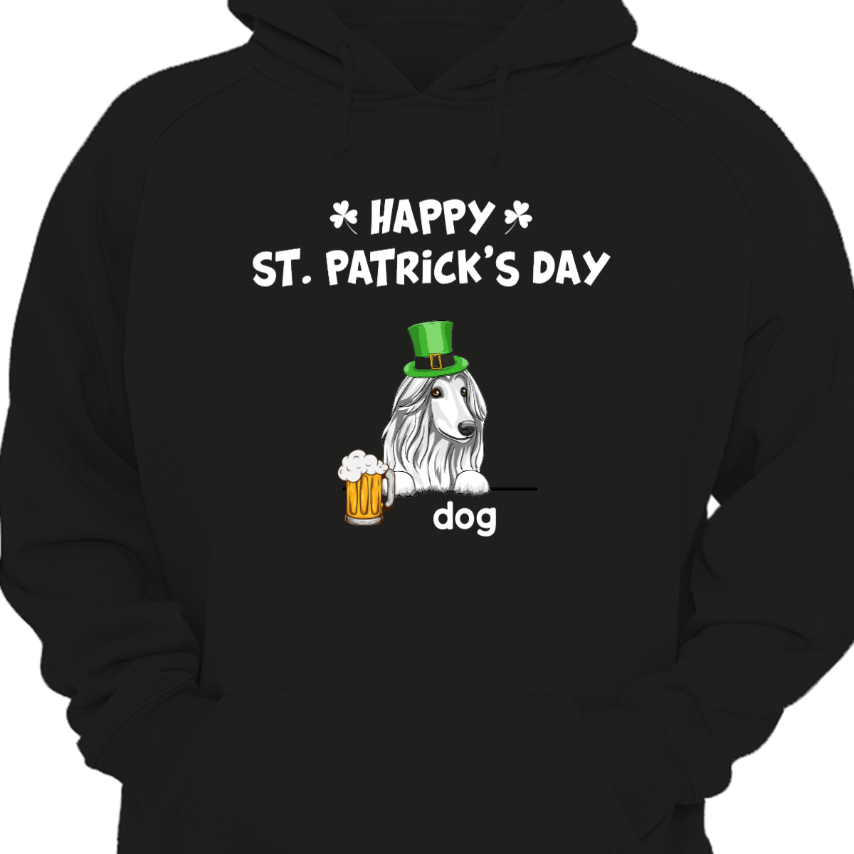 St. Patrick's Peeking Dogs With Beer Hoodie スウェットシャツ