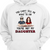 Can‘t Tell Me What To Do Dad Daughter Son Personalized Hoodie Sweatshirt