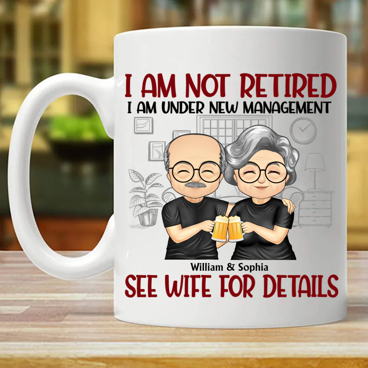 Family Couple Under New Management See Wife For Details - Gift For Husband - Personalized Custom Mug (Double-sided Printing)