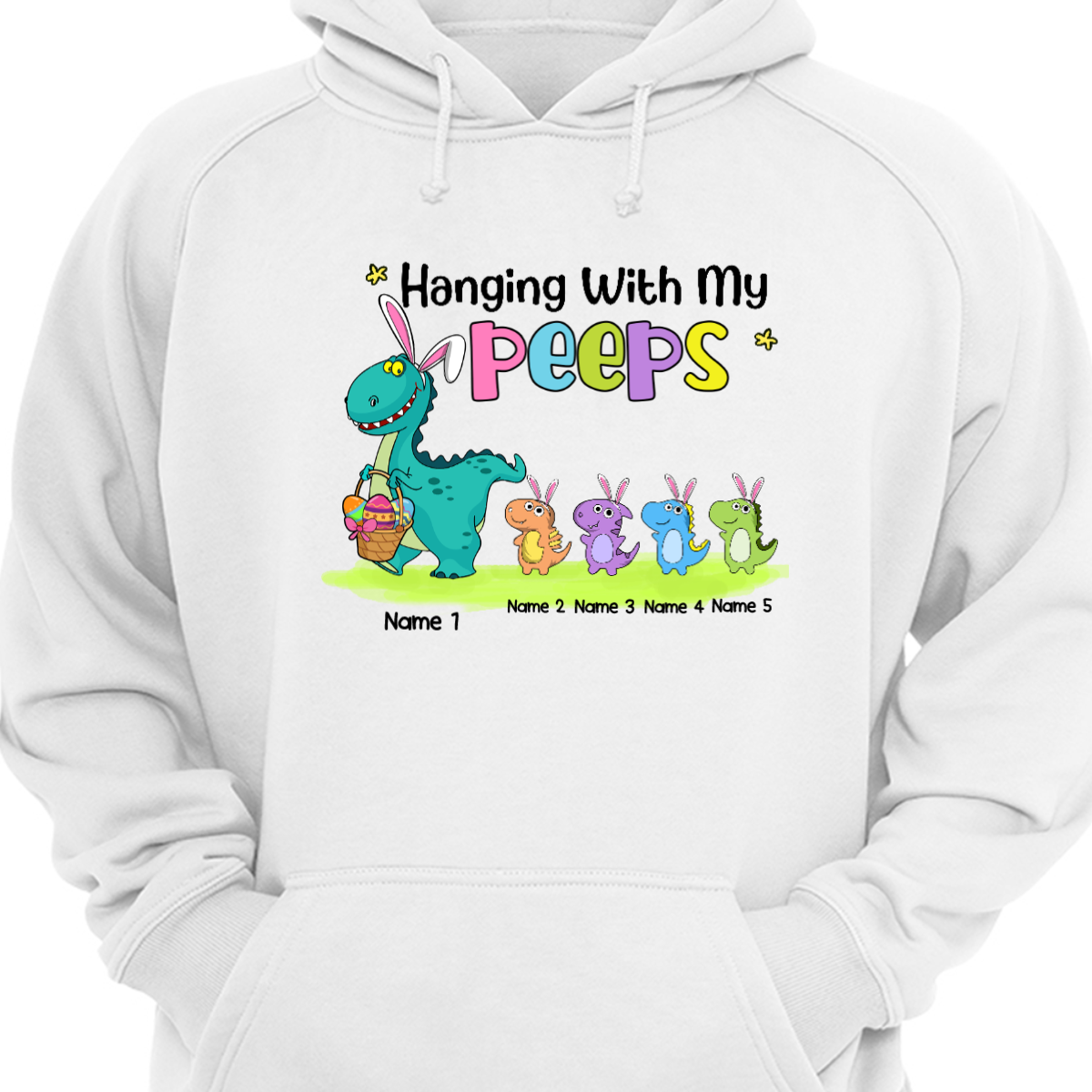 Personalized Easter Mom Grandma Hoodie Sweatshirt