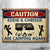 Caution For Campers - Personalized Camping Metal Sign