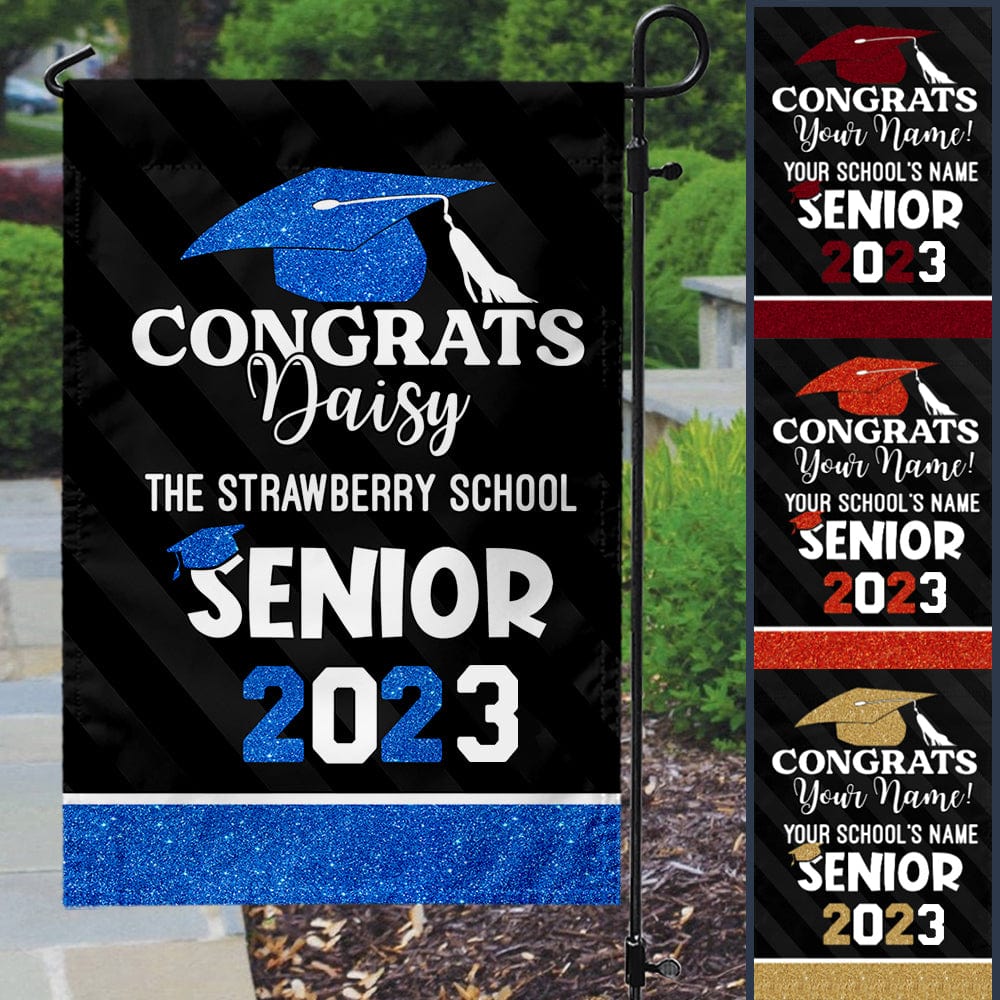 Best Gift Idea Graduation Garden Flag, Class of 2023, Senior Gift