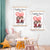 Doll Couple Sitting Valentine's Day Gift Personalized Wall Scroll Painting  With Wooden Poster Hanger