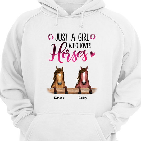 You Had Me At Neigh Peeking Horse Personalized Hoodie Sweatshirt