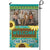 Sunflowers Welcome – Personalized Photo & Family Name Garden & House Flag